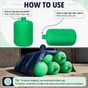6 Pcs Removal Vacuum Bag, 6 x 4 Ft Heavy Duty Attic Low Dust Bag Compatible with Insulation Hoses, Green Non-Woven Insulation Vacuum Bags, Holds 75 Cubic Feet 400 Lbs