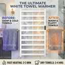 Electric Towel Warmer, Heated Towel Rack for Bathroom, Wall Mounted