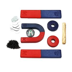 Magnets for Kids Classroom Students Education Science Experiment Kid Magnets Kit Set Including Bar/Ring/Horseshoe Magnets/Compass/Iron Filings