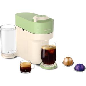 Nespresso Limited-Edition Vertuo Pop+ Coffee and Espresso Maker by Breville, Pistachio