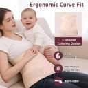 3 In 1 Postpartum Belly Band Abdominal Binder Post Surgery C Section Belly Binder Post Partum Hysterectomy Belly Support Wraps Postpartum Waist Trainer Essentials After Birth Beige, Large