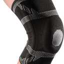 McDavid Elite Knee Sleeve with Gel Pad and Stays. Compression Knee Patella Support for Knee Pain Relief. Engineered Elastic. For Men and Women. Left or Right Leg. Black or Grey. (Medium)