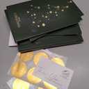 Easykart Labels 16 Christmas Greeting Cards with Gold Foiling & Embossing with Envelopes, Dark Green - 6.75 x 4.5 Inch Merry Christmas Cards with Seal Stickers For Friends, Family and Loved Ones