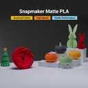 Snapmaker Matte PLA Filament 1.75mm, 3D Printer PLA Filament, Dimensional Accuracy +/- 0.02 mm, 300mm/s High Speed Printing Clog-Free Filament for Most FDM Printers, 2.2lbs Sakura Pink