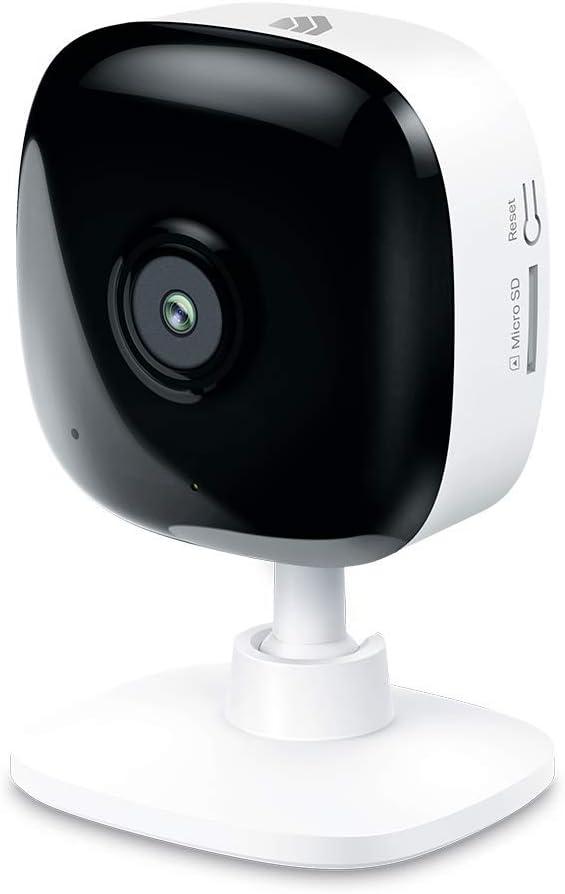 Kasa Smart Security Camera for Baby monitor, 1080p HD Indoor-Camera for Home Security with Motion Detection, Two-Way Audio, Night Vision, Cloud & SD Card Storage, Works with Alexa & Google Home (EC60) (White, 1080P)