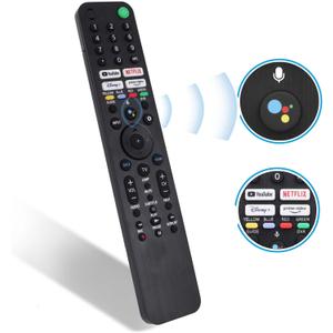 RMF-TX520U for Sony Smart TV & Bravia TV with Voice Control - Replacement Remote for Sony 2019-2023 XBR/KD/XR Series, X80J, X85J, X90J, A80J etc 