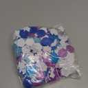 Aneco 500 Pieces Glitter Foam Snowflakes Stickers Self-Adhesive Winter Foam Stickers Snow Sticker for Christmas Winter Decoration and DIY Craft Projects, Assorted Color and Sizes