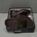 Mid Calf Boots for Women Chunky Block Low Heel Square Toe Comfortable Casual Trendy Stylish Boots (8.5, Matte Dark Brown)