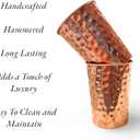 Set of 2 Hammmered Pure Copper Cups For Drinking Water Glasses Tumblers Glass for Ayurveda Health Benefits