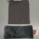 Lavender Weighted Eye Pillow for Yoga, Microwavable Moist Heat Eye Compress Mask Pillow with Washable Cover for Relaxation, Sleeping, Meditation, Yoga, Spa, Migraine Relief (Gray (Lavender Scent))