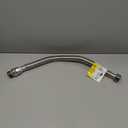 SharkBite 1 Inch x 1 Inch FIP x 24 Inch Stainless Steel Corrugated Flexible Water Softener Connector, Push to Connect Brass Plumbing Fitting, PEX Pipe, Copper, CPVC, PE-RT, HDPE, SS3094FLEX24LF