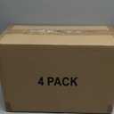 4 Tier Plastic Storage Bins with Lid 23QT, Stackable Storage Containers with Wheels, Folding Storage Boxes, Collapsible Storage Bins, Closet Organizers and Storage for Living Room,Office,Dorm (White)