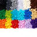 WSRYLTCH Tile 11 Classic Building Blocks: 1500pcs Flat| Bricks Parts and Pieces| Smooth Plate Pixel Art Mosaic Dots Bulk Lot,MOC Accessories Multicolor (Mix)