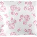 Jay Franco Satin Pillowcase - Standard Size 20x30 Inch Silky Soft Premium Pillow Cover, White - Minnie Mouse
