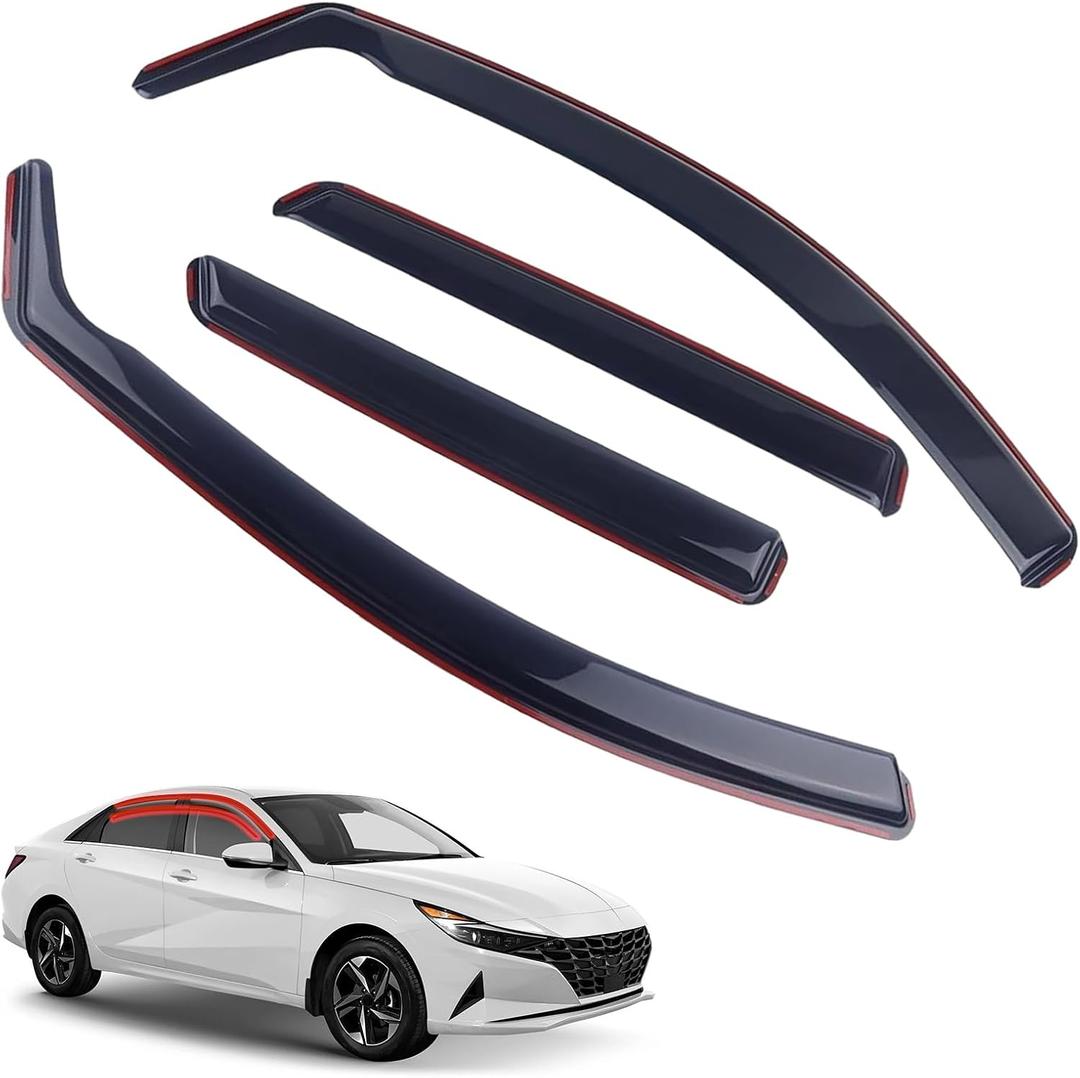 in-Channel Rain Guards 4-Piece Compatible with 21-25 Hyundai Elantra