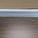 KIVY Dual Monitor Riser with Integrated Metal Shelf - Wooden desk shelf for top of desk - Wood monitor stand for desk 2 monitors / tv - Dual monitor stand riser for desk - Large walnut monitor stand