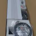 42-inch Ceiling Fan Light with Remote Control, Featuring 3 Wooden Blades, Reversible DC Motor, Timer Function, and 6-Speed Adjustment Suitable for Offices and bedrooms. Black + Walnut Color