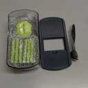 Ourokhome Mandolin Slicer for Kitchen Food, Hand Safe Vegetable Shredder with 6 Mandoline Blades, Veggie Waffle Cutter for Potato, Carrot, Zucchini, Onion, Essential Kitchen Gadgets (6 in 1, Gray) (Green)