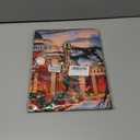 Worltoldb Christmas Red CarCurtain Valance Short Rod Pocket Window Treatment for Living Room Bedroom Kitchen Bathroom 1 Panel 54" W x 18" L