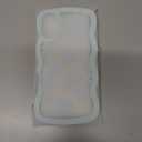 Aitipy for iPhone 16 Plus Case, Wavy Frame Cute Ribbon Bowknot Pattern Aesthetic Transparent Back Soft TPU Shockproof Phone Case for Women Girls, Blue