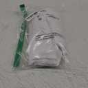 Chyhomenyc 2 Panels White Kitchen Curtains 36 Inch Length Tier Curtain, Faux Linen Textured Small Cafe Curtain, Light Filtering Short Window Curtains for Bathroom Basement, 30x36 inch, 2PCS