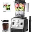 Aeitto Blenders for Kitchen with 1800W Motor, 68Oz. Large Capacity, 2-in-1 Blender & Grinder Combo, BPA-Free Countertop Professional Blender for Smoothies, Ice Crush, Frozen Drinks, Silver