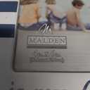 Malden IN X 6IN Picture Frame White With Blue Stripes