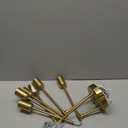 CANMEIJIA Modern Sputnik Chandelier, Ceiling Light Fixture Flush Mount 6-Lights Gold Chandeliers for Living Room Bedroom Dining Room Kitchen, Mid Century Chandeliers, E26 Base, Bulbs Not Included