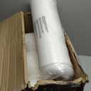 Ruqmuis Chair Cushions for Dining Chairs, 2" Thick Seat Cushions for Kitchen Chairs, D-Shaped Chair Pads with Washable Cover, Ties and Non Slip Backing, 17'' x 16'', Set of 6, Khaki