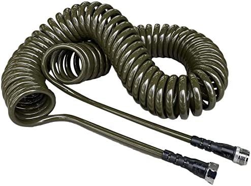 Water Right PCH-025-MG-6PKRS Polyurethane Coil Garden Hose, 25-Foot, Olive Green