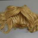 morvally Short Straight Blonde Bob Wig with Two Jaw Claws Ponytail Hair for Cosplay Costume Halloween Wigs