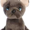 Aurora Expressive Petites Bonbon French Bulldog Stuffed Animal - Emotional Connection - Loving Companions - Gray 7 Inches