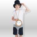 Spooktacular Creations Gold Clock Necklace Halloween Jumbo Gold Necklace White Rabbit Clock Hip Hop Rapper for Kids Women Men Halloween Party Decorations, White Rabbit Costume