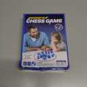 Magnetic Chess Game, Magnet Games with Stones, Puzzle Strategy Family Games, Portable Board Games, Fun Tabletop Multiplayer Chess Game (Blue)