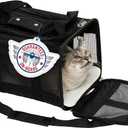 Sherpa Original Deluxe Travel Pet Carrier, Airline Approved - Black Lattice, Medium (17.0"L x 11.0"W x 10.5"H)