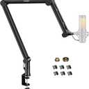 Microphone Arm,Aokeo AK-49 Adjustable Compact Mic Suspension Boom Scissor Arm Stand For Blue Yeti,Snowball iCE,HyperX QuadCast,Etc