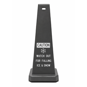 25" Grey Lamba Cone-Watch Out For Falling Ice