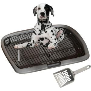 Pet Training Tray Pet Training Pads Holder Dog Toilet Pee Pad Holder Indoor Dog Potty Tray Easy Cleaning Removable Mesh (L)