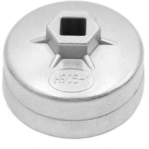 uxcell 14 Flutes 74mm Inner Dia Metal Oil Filter Wrench Cap Tool Remover for Car Truck