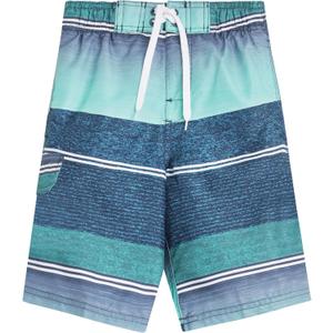 Kanu Surf Boys Yolo Quick Dry UPF 50+ Beach Swim Trunk (10-12, Sandbar Blue/Green)