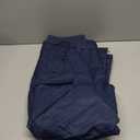 FREE SOLDIER Men's Waterproof Snow Insulated Pants Winter Skiing Snowboarding Pants with Zipper Pockets (Large(38-40)/32L, Navy Blue)