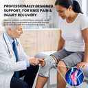 Galvaran Knee Brace for Men & Women - ACL, MCL, Meniscus Tear Support & Arthritis Pain Relief - Stabilizing Knee Braces Support with Side Stabilizers & Patella Gel Pad (Gray, XL)