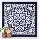 Wooden Extra Large Serving Tray with Handles, 20" Wood Couch Ottoman Tray for Living Room, Decorative Tray for Coffee Table Kitchen Counter, Candle Perfume Tray Displayed for Bedroom