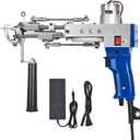 Tufting Gun Cut Pile and Loop Pile 2 in 1 Electric Rug Gun Machine Starter Kit for Tufting Lover (Blue)