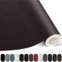 Kangshoon Leather Repair Patches, 35X79 Inch Self-Adhesive Leather Repair Tape, Stretch Vinyl Repair Kit for Couch Furniture Sofas Car Seats (Dark Brown, 35X79 Inch)