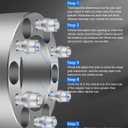 ECCPP 2 inch 6x5.5 to 6x5.5 Wheel Spacers 6x139.7mm 108mm hub 12x1.5 studs Fit for Toyota for Tundra 2000-2006| for Toyota for Tacoma 2016-2023 | for Chevrolet Colorado 2004-2014-2PCS