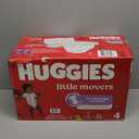 Huggies Size 4 Diapers, Little Movers Baby Diapers, Size 4 (22-37 lbs), 120 Count