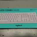Logitech MK295 Wireless Mouse & Keyboard Combo with SilentTouch Technology, Full Numpad, Advanced Optical Tracking, Lag-Free Wireless, 90% Less Noise - Off White