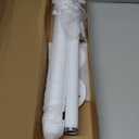 Sumnacon 2 Pcs 14 Inch Industrial Pipe Clothes Bar - Heavy Duty Rustic Metal Coat Hanger with Screws,Wall-Mounted Garment Holder Rack for Bedroom Bathroom Wardrobe Boutique Clothing Store,White