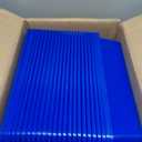 Sintuff 24 Pcs Plastic Paper Trays for Classroom, Stackable Letter Size Flat Organizer Bins for Teacher Desk, Turn in Classroom Trays File Storage Baskets for School Office Supplies (Blue)